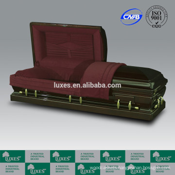 LUXES American Casket Senator Wholesale Caskets With Red Casket Lining